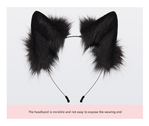 Reddish-brown Halloween Furry Fox Costume Set - Plush Mask, Ears Headband, Tail, and Paws for Cosplay V888-ELOSUNG34297