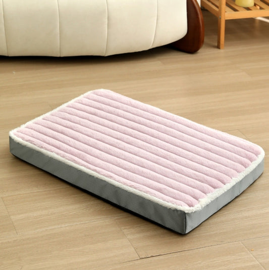 2-Piece Purple-pink Sponge large pet bed - plush dog mat, detachable, washable, anti-slip base(50*40*8cm) V888-ELOSUNG34307