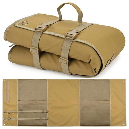 Khaki Portable Tactical Shooting Mat - Lightweight Roll-Up Ground Pad for Outdoor Range & Hunting V888-ELOSUNG34310