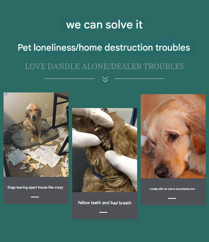2-Piece Pink Long Neck Plush Dog Toy - Interactive Chew & Cuddle Toy for Puppies V888-ELOSUNG34312
