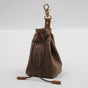 2-PCS Brown Clip-On Canvas Dog Treat Pouch - Portable Drawstring Bag for Training & Walks V888-ELOSUNG34319