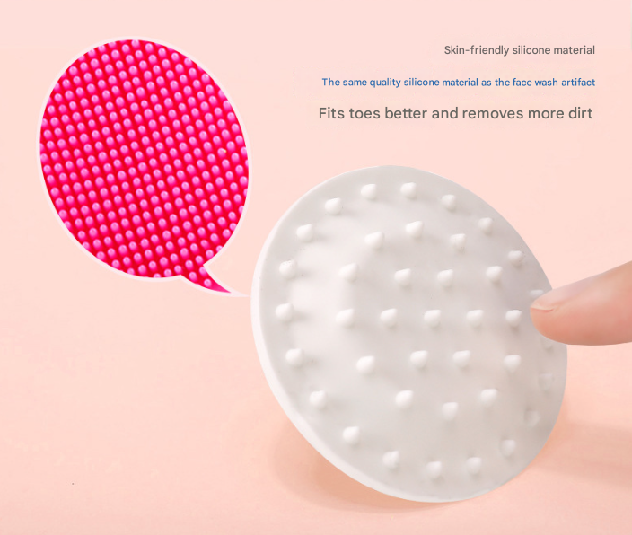 Pink Portable Dog Paw Cleaner Cup - Semi-Automatic 360-degree Rotating Foot Washer with Soft Silicone Bristles V888-ELOSUNG34334