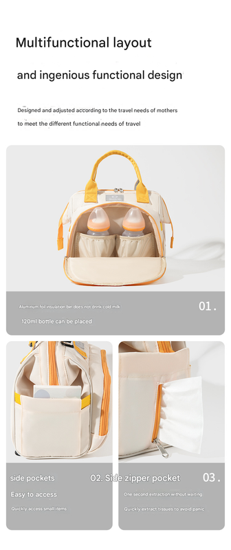 Pink Versatile 3-in-1 Nappy Bag | Convertible Backpack, Tote & Crossbody with Insulated Pockets V888-ELOSUNG34357