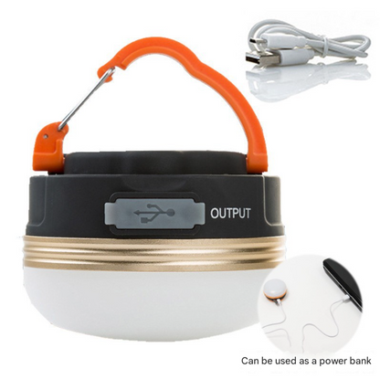 Compact Rechargeable LED Camping Lantern | 300 Lumen, 3 Modes, Magnetic Base & Power Bank Function V888-ELOSUNG34366