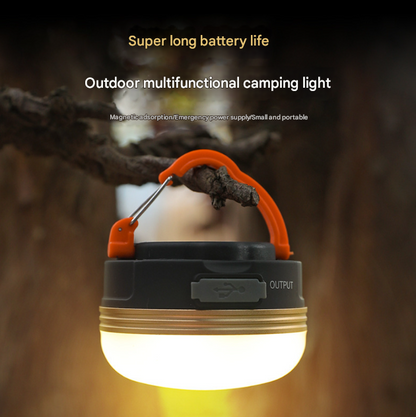 Compact Rechargeable LED Camping Lantern | 300 Lumen, 3 Modes, Magnetic Base & Power Bank Function V888-ELOSUNG34366