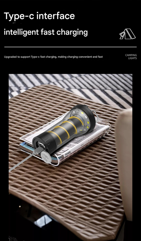 Vintage Lighthouse LED Camping Lantern | 5-Mode Rechargeable Light with Tripod V888-ELOSUNG34367