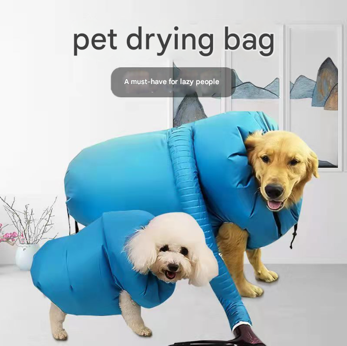 Portable Pet Grooming Dryer Bag - Hands-Free Quick-Drying Coat for Dogs & Cats After Bath(Size XL) V888-ELOSUNG34387