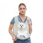 Grey Hands-Free Quilted Pet Carrier Sling - Soft & Comfortable Front Pack for Small Dogs and Cats V888-ELOSUNG34393