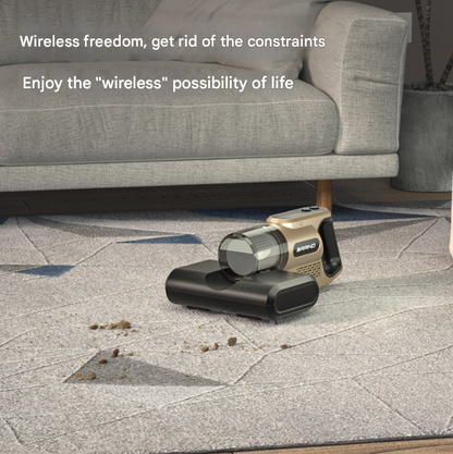 White High-Power Wireless UV Sterilization Mite Removal Vacuum Cleaner - Powerful Suction and Deep Cleaning V888-ELOSUNG34426