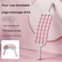 Pink Four-Row Bendable Massage Roller - Muscle Relaxation and Sensory Integration Training for Children V888-ELOSUNG34432