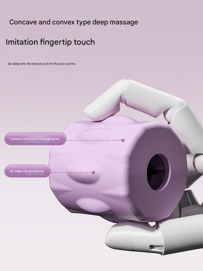 Pink Four-Row Bendable Massage Roller - Muscle Relaxation and Sensory Integration Training for Children V888-ELOSUNG34432