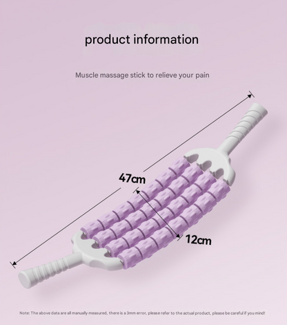 Pink Four-Row Bendable Massage Roller - Muscle Relaxation and Sensory Integration Training for Children V888-ELOSUNG34432