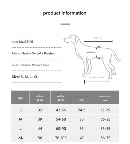 Green Pet Support Harness for Senior and Disabled Dogs - Adjustable Chest and Back Support Leash(Size M) V888-ELOSUNG34448