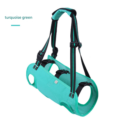 Green Pet Support Harness for Senior and Disabled Dogs - Adjustable Chest and Back Support Leash(Size L) V888-ELOSUNG34452