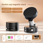 Black Multi-Functional Vacuum Suction Cup Stand - Foldable, Extendable Kitchen Lazy Person's Dual-Sided V888-ELOSUNG34455