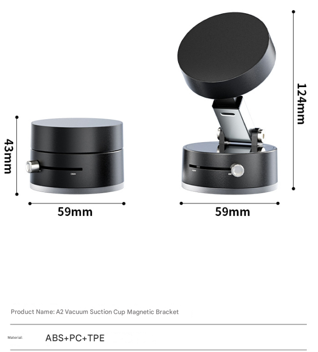 Pink Multi-Functional Vacuum Suction Cup Stand - Foldable, Extendable Kitchen Lazy Person's Dual-Sided V888-ELOSUNG34457