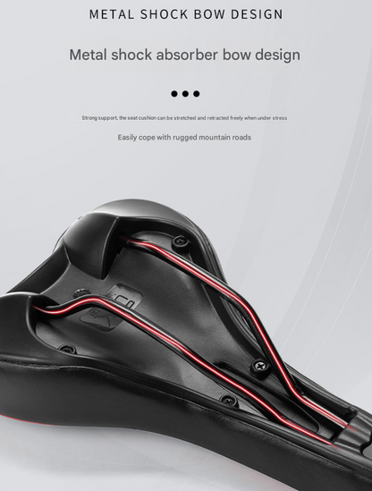 Black patterned style Mountain Bike Saddle - Comfortable and Durable Bicycle Seat for MTB and Road Bikes V888-ELOSUNG34465