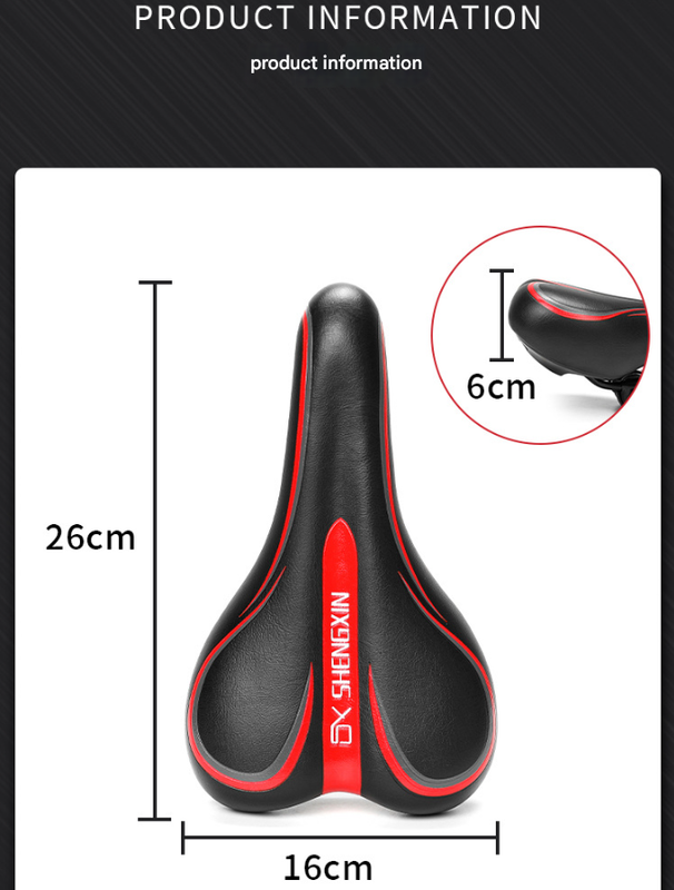 Black patterned style Mountain Bike Saddle - Comfortable and Durable Bicycle Seat for MTB and Road Bikes V888-ELOSUNG34465