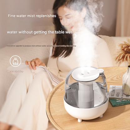 White 3.5L Smart Cool Mist Humidifier with Dual Nozzle & Digital Display - Ultra-Quiet Air Purifier for V888-ELOSUNG34471
