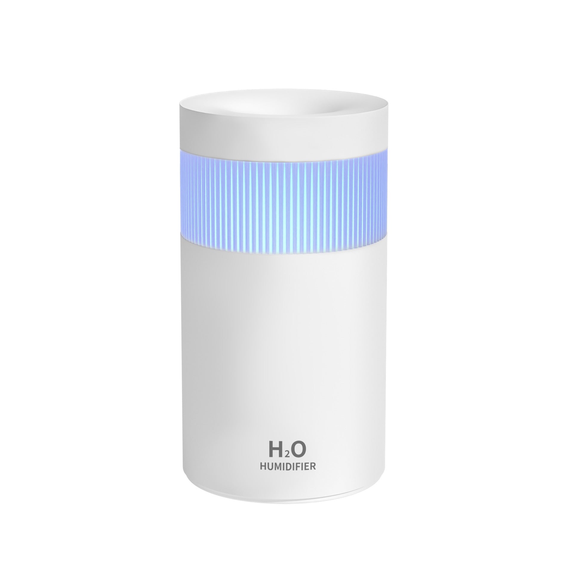 2-Piece White Mini Desktop Humidifier - Portable Mist Maker for Home and Car Use V888-ELOSUNG34476