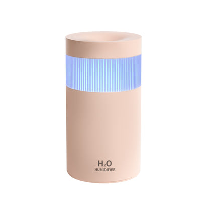 2-Piece Pink Mini Desktop Humidifier - Portable Mist Maker for Home and Car Use V888-ELOSUNG34477