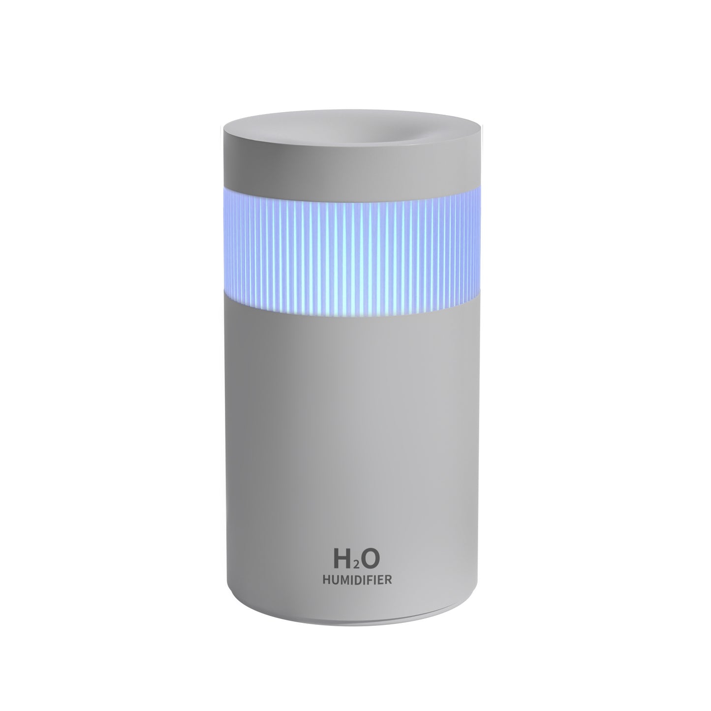 2-Piece Grey Mini Desktop Humidifier - Portable Mist Maker for Home and Car Use V888-ELOSUNG34478