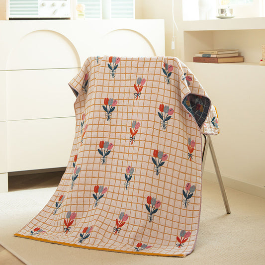 The Story of Broken Flowers 40S Pure Cotton Gauze Bath Towel - Extra Large, Thick, Soft, and Highly Absorbent V888-ELOSUNG34488