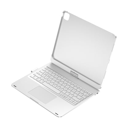Silver Magic Keyboard Case for ipad Air6/Air7 11-inch, Bluetooth Keyboard with RGB Backlight & Precision V888-ELOSUNG34501