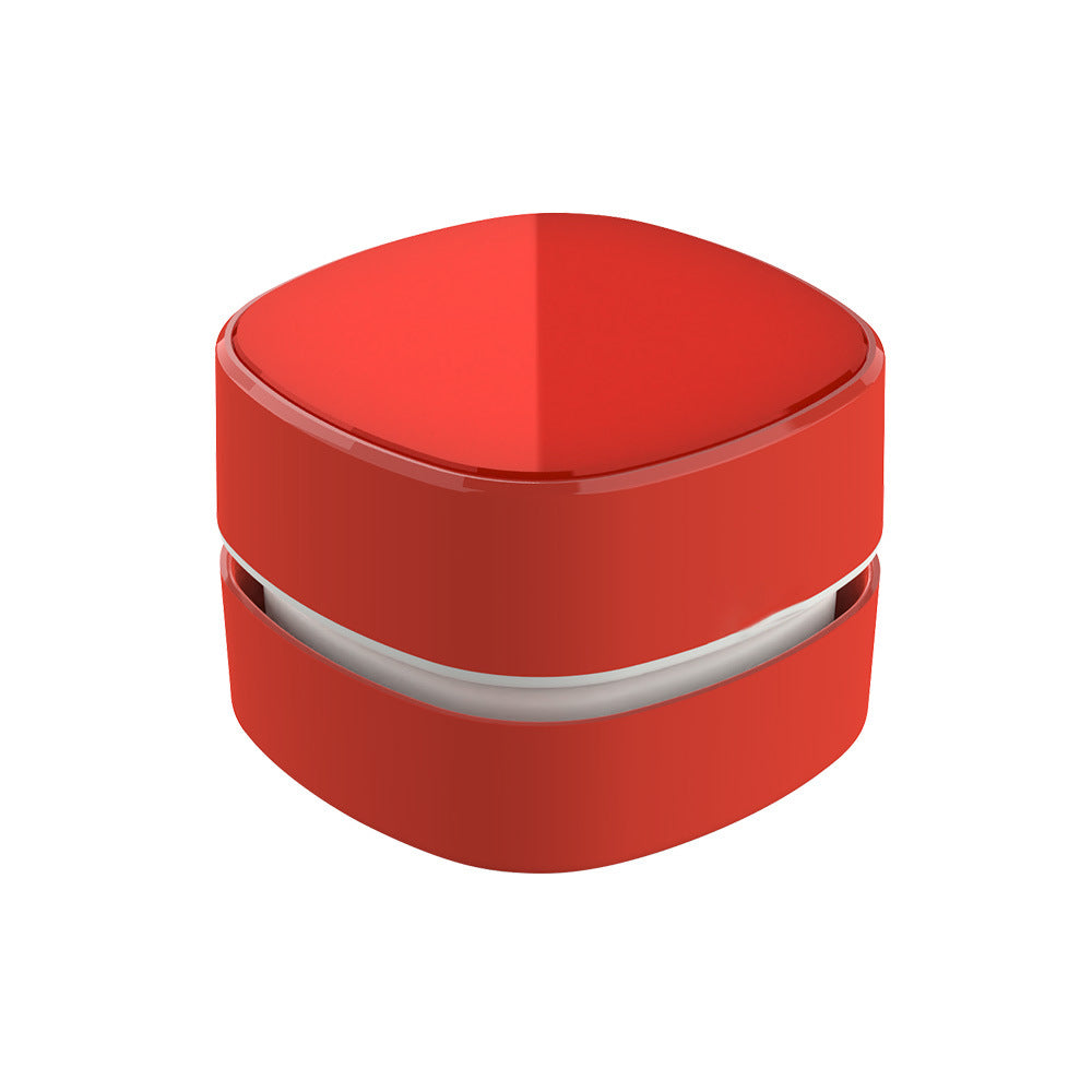 Red Rechargeable Cordless Mini Desktop Vacuum - Portable Handheld Cleaner for Desk, Keyboard, Crumb & Dust V888-ELOSUNG34524