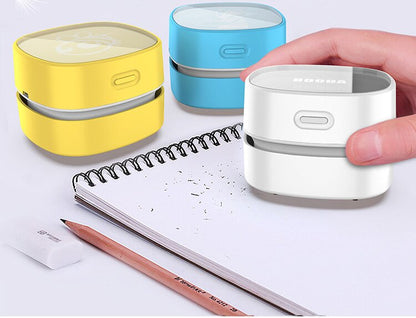 Red Rechargeable Cordless Mini Desktop Vacuum - Portable Handheld Cleaner for Desk, Keyboard, Crumb & Dust V888-ELOSUNG34524