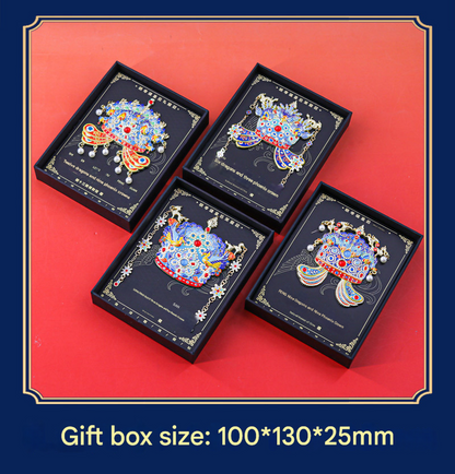 Imperial Chinese Phoenix Crown 3D Metal Fridge Magnet - Mystery Blind Box Collectible Gift V888-ELOSUNG34555