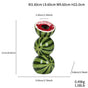 Watermelon Whimsical Stacked Fruit Ceramic Vase - Nordic Style Flower Holder for Modern Home Decor V888-ELOSUNG34575
