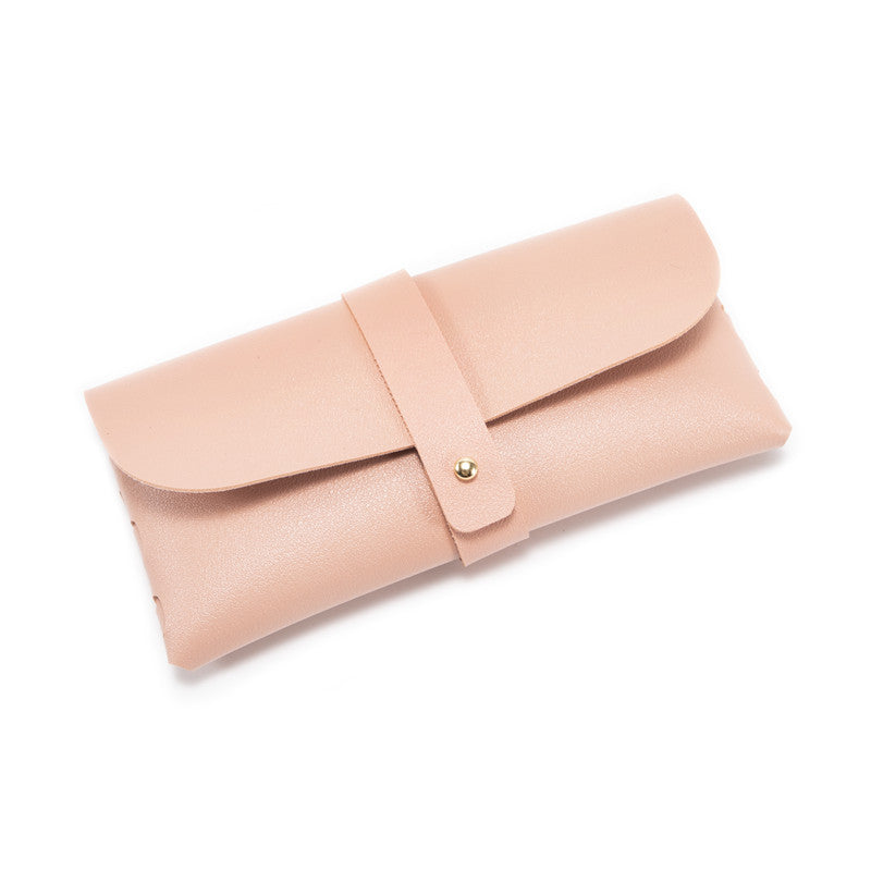 3-Pieces Pink Chic & Sleek PU Leather Soft Eyeglass Case - Protective Pouch for Sunglasses & Reading Glasses V888-ELOSUNG34612