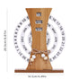 Ferris Wheel model Rustic Wooden Perpetual Calendar - Reusable Rotating Desk & Tabletop Decor V888-ELOSUNG34656