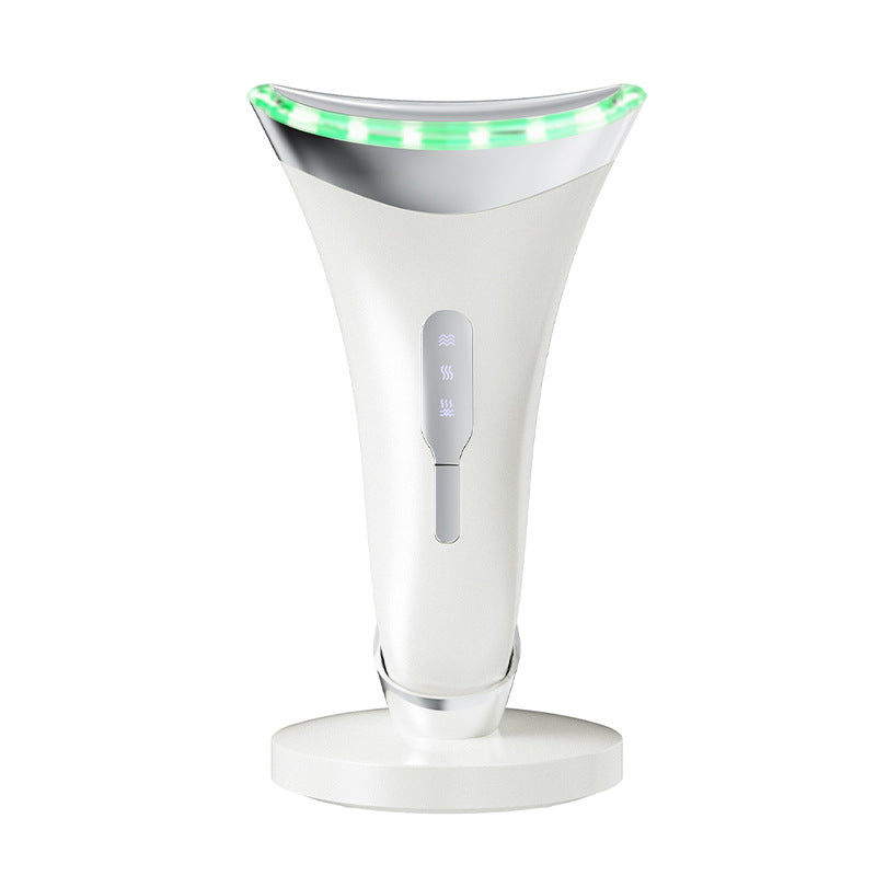 MJ-400 white Rechargeable EMS Facial & Neck Sculpting Device - 3-in-1 LED Light Therapy Massager(Three colors) V888-ELOSUNG34680