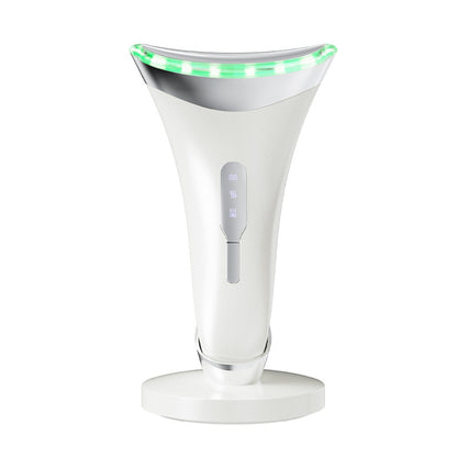 MJ-400 white Rechargeable EMS Facial & Neck Sculpting Device - 3-in-1 LED Light Therapy Massager(Three colors) V888-ELOSUNG34680