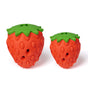 Red Durable Strawberry Treat Dispensing Dog Toy - Interactive Slow Feeder & Dental Chew(Trumpet) V888-ELOSUNG34705