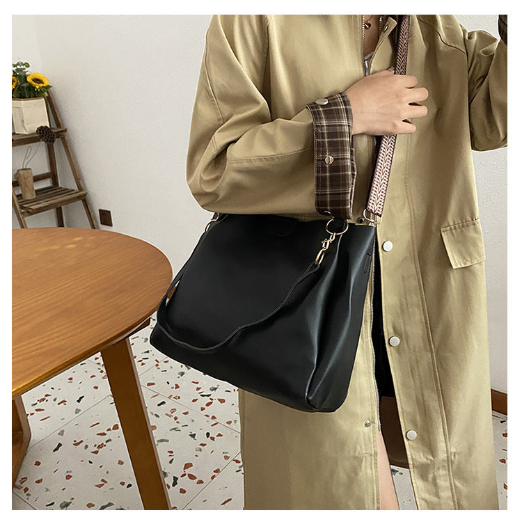 Brown Chic 2-Piece Tote Bag Set - Large Capacity Commuter Handbag with Wide Strap Crossbody Purse V888-ELOSUNG34706