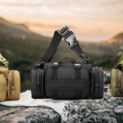 Black python pattern Tactical Outdoor Waist Bag - Durable Multi-functional Crossbody Shoulder Pack for Men & V888-ELOSUNG34748