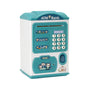 Blue panda Kids Smart ATM Piggy Bank - Automatic Bill Scroll, Password & Fingerprint Unlock with Fun Features V888-ELOSUNG34749