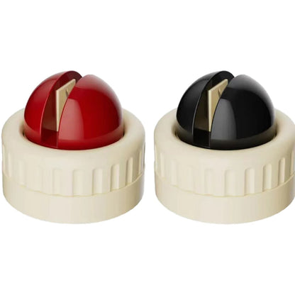 Two red pieces and two black pieces Powerful Suction Kitchen Knife Sharpener - Tungsten Steel Fast Sharpening V888-ELOSUNG34802