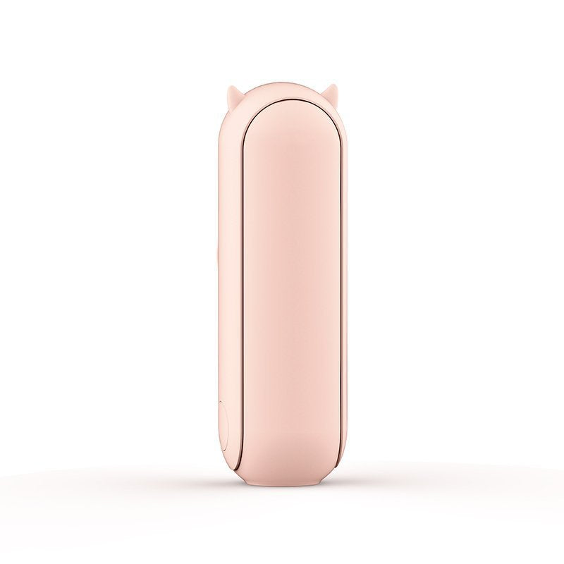 Pink 2-in-1 Foldable Mini Fan & Power Bank - Ultra-Compact USB Rechargeable Personal Fan V888-ELOSUNG34855