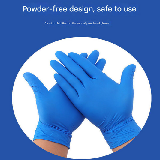 100 gloves Black Premium Disposable Nitrile Gloves - Powder-Free & Extra Durable for Multi-Purpose Use(M) V888-ELOSUNG34872