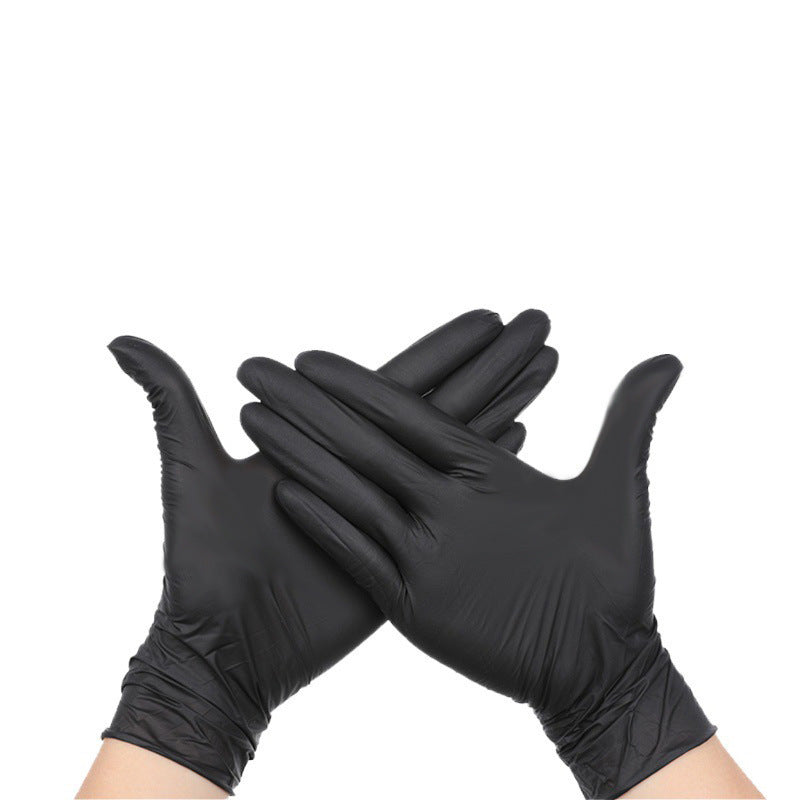 100 glovesBlack Premium Disposable Nitrile Gloves - Powder-Free & Extra Durable for Multi-Purpose Use(L) V888-ELOSUNG34873