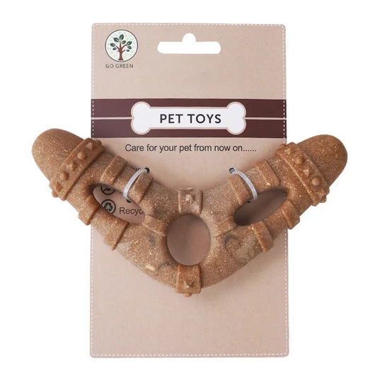 Dart-shaped Durable Dog Chew Toy for Dental Health - Tough, Non-Toxic Teething Bone for Small & Medium Dogs V888-ELOSUNG34877