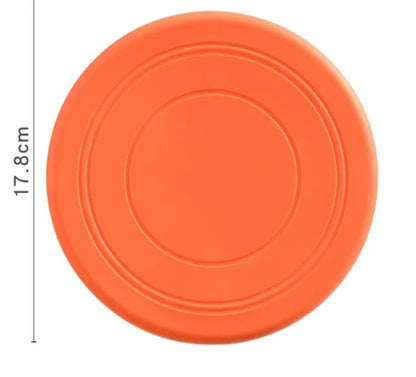 Seven-piece coloured set Soft Flying Disc Dog Toy - Durable & Gentle Rubber Frisbee for Interactive Fetch and V888-ELOSUNG34881