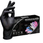 50 Pairs Black Premium Disposable Nitrile Gloves - Powder-Free, Latex-Free & High-Elasticity for V888-ELOSUNG34898