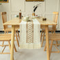 2-PCS Hexagon Bohemian Woven Table Runner with Tassels - Rustic Farmhouse Decor for Dining & Coffee Tables V888-ELOSUNG34914