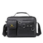Plain black texture Men's Crossbody Shoulder Bag - Premium PU Leather Business & Commute Sling Bag V888-ELOSUNG34929