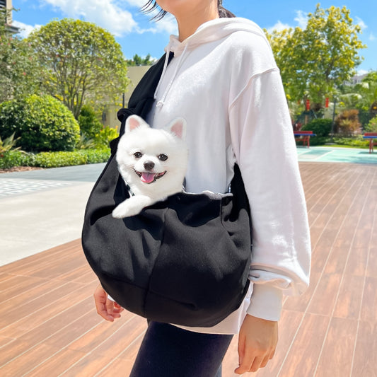 Black Pet Carrier Backpack - Comfortable Shoulder Bag for Cats and Dogs, Ideal for Outdoor Use in Autumn and V888-ELOSUNG34955